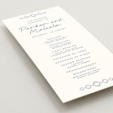 "Santorini" - Wedding Programs in Cerulean by Zani van Zyl - Detail