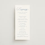 "Aristocratic" - Wedding Programs in Sky by Creo Study - Front
