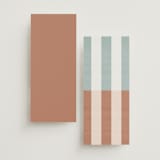 "Trois" - Wedding Programs in Almond by Blustery August - Back of Card Options