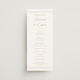 "Vintage Whimsy" - Wedding Programs in Peony by Corinne Malesic - Front