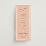 "Handwritten Letter" - Wedding Programs in Butterscotch by Helena Vitto - Front