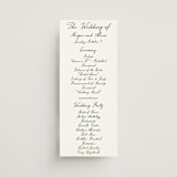 "Handwritten" - Wedding Programs in Moss by Cass Loh - Front