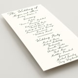 "Handwritten" - Wedding Programs in Moss by Cass Loh - Detail