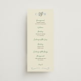 "The Pairfect" - Wedding Programs in Waterlily by Helena Vitto - Front