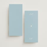 "The Pairfect" - Wedding Programs in Waterlily by Helena Vitto - Back of Card Options