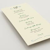 "The Pairfect" - Wedding Programs in Waterlily by Helena Vitto - Detail