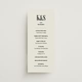 "Flynn" - Wedding Programs in Ash by Kelly Watkins - Front