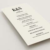 "Flynn" - Wedding Programs in Ash by Kelly Watkins - Detail