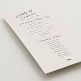 "Enchanted" - Wedding Programs in Garden by Alston Foster - Detail