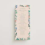 "Le Jardin" - Wedding Programs in Petal by Elly - Front