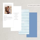 "Big Blooms" - Wedding Programs in Dew by Grace Kreinbrink - Back of Card Options