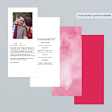 "Skyline - New York" - Wedding Programs in Magenta by Laura Condouris - Back of Card Options