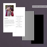 "Classic" - Wedding Programs in Tuxedo by Lauren Chism - Back of Card Options