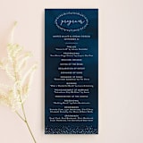 "tiny dots" - Wedding Programs in Sapphire by Erin Deegan - Front