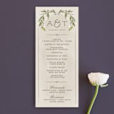"Rustic Love" - Wedding Programs in Parchment by GeekInk Design - Front
