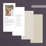 "Rustic Love" - Wedding Programs in Parchment by GeekInk Design - Back of Card Options