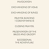 "Deco Nouveau" - Wedding Programs in Cream by GeekInk Design - Detail