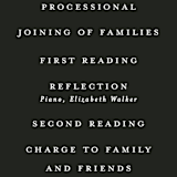 "Blooming Bouquet" - Wedding Programs in Charcoal by Alethea and Ruth - Detail