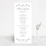 "Adorned Ampersand" - Wedding Programs in Cotton by Jennifer Postorino - Front