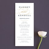 "Sullavan" - Wedding Programs in Teal by Carly Reed Walker - Front