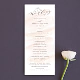 "Sophisticated script" - Wedding Programs in Blush by Hooray Creative - Front