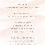 "Sophisticated script" - Wedding Programs in Blush by Hooray Creative - Detail