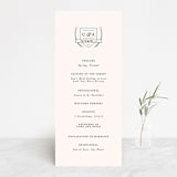 "Astor" - Wedding Programs in Blush by Carly Reed Walker - Front