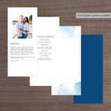 "misty forest" - Wedding Programs in Navy by Ariel Rutland - Back of Card Options