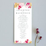 "Spring Garden" - Wedding Programs in Petal by Grace Kreinbrink - Front