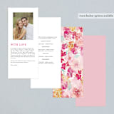"Spring Garden" - Wedding Programs in Petal by Grace Kreinbrink - Back of Card Options