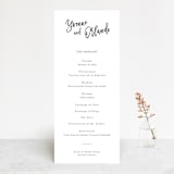 "blithe" - Wedding Programs in Charcoal by Design Lotus - Front