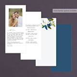 "Our Something Blue" - Wedding Programs in Ocean by AK Graphics - Back of Card Options