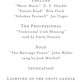 "Leafy ampersand" - Wedding Programs in Mint Leaf by Jennifer Wick - Detail