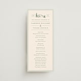 "Blue Ridge" - Wedding Programs in Pine by Amy Kross - Front