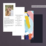 "Happy Day" - Wedding Programs in Carnival by Angela Marzuki - Back of Card Options