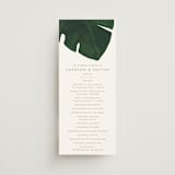 "Palm" - Wedding Programs in Classic Palm by Kaydi Bishop - Front