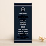 "Next Adventure" - Wedding Programs in Navy by Stacey Meacham - Front