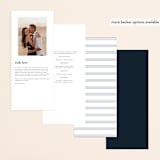 "Next Adventure" - Wedding Programs in Navy by Stacey Meacham - Back of Card Options