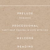 "Modern Stamp" - Wedding Programs in Kraft by seulghi - Detail