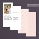 "over and over" - Wedding Programs in Soft Peach by Lea Delaveris - Back of Card Options