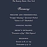"Flawless" - Wedding Programs in Midnight by Kimberly FitzSimons - Detail