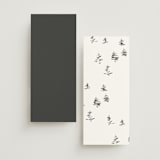 "Sketched Mountains" - Wedding Programs in Snow by Mere Paper - Back of Card Options