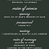 "Adventurous" - Wedding Programs in Forest by Sarah Brown - Detail