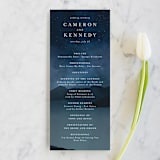 "Coastal Nights" - Wedding Programs in Midnight by Kelly Schmidt - Front