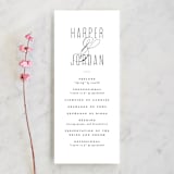 "Scripted Ampersand" - Wedding Programs in Classic by Roxy Cervantes - Front