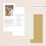 "Paradise" - Wedding Programs in Midnight Ocean by GeekInk Design - Back of Card Options