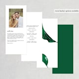 "Mod Palm" - Wedding Programs in Pearl by Erin Hodges - Back of Card Options