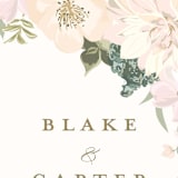 "Garden Wedding" - Wedding Programs in Blush by Susan Moyal - Detail