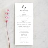 "Dressed in White" - Wedding Programs in Cloud by Angela Garrick - Front