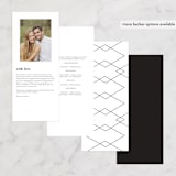 "Dressed in White" - Wedding Programs in Cloud by Angela Garrick - Back of Card Options